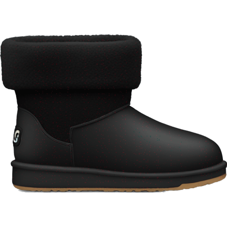 Black ugg emoji