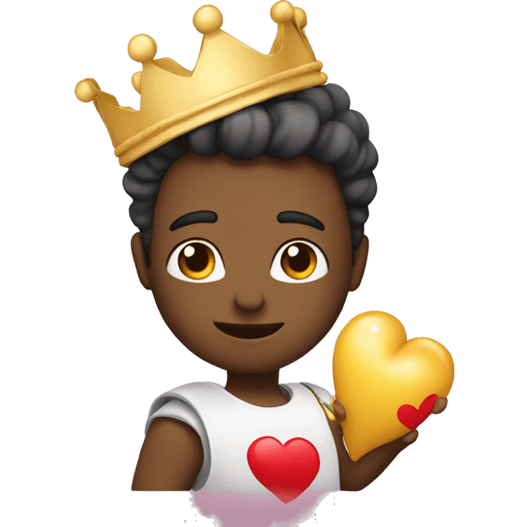 Emoji enamorada con una corona  emoji