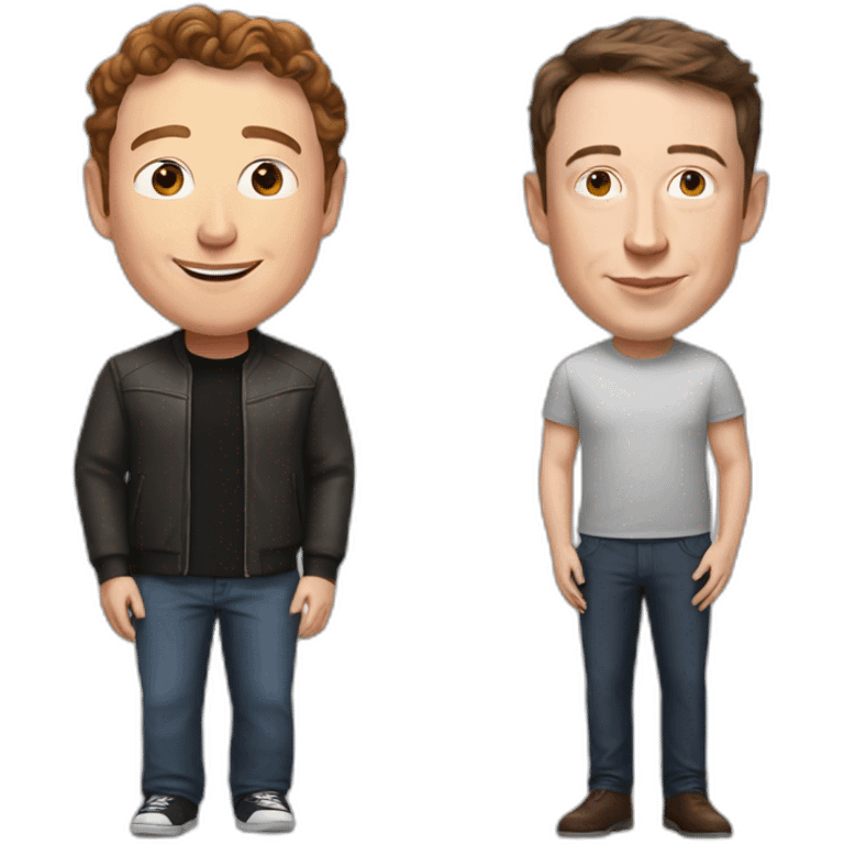 Zuckerberg and Elon musk love emoji