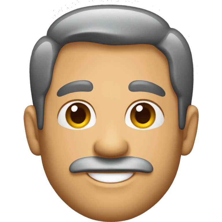 Hombre con barba feliz emoji