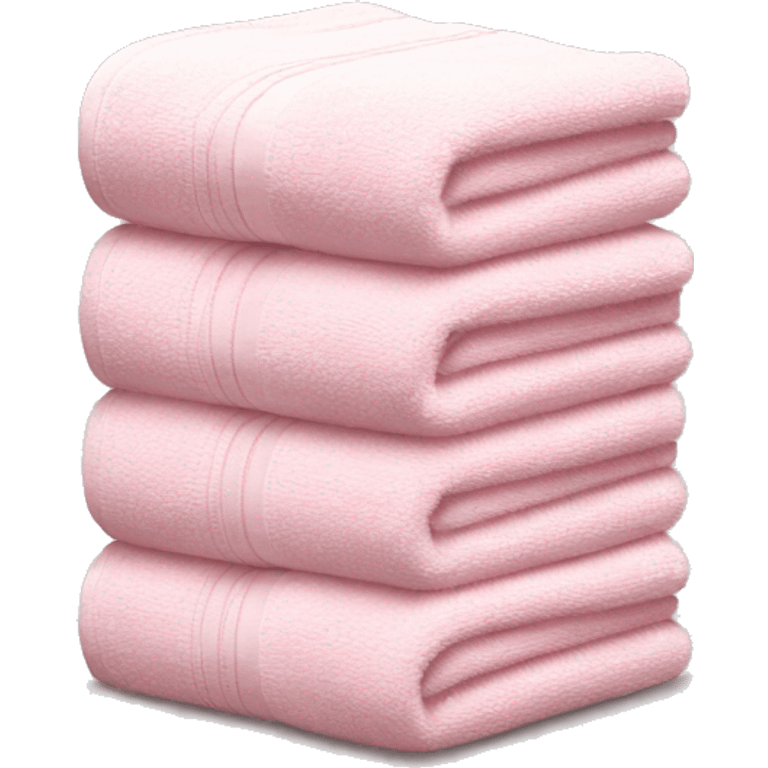 Light pink stacked towels emoji