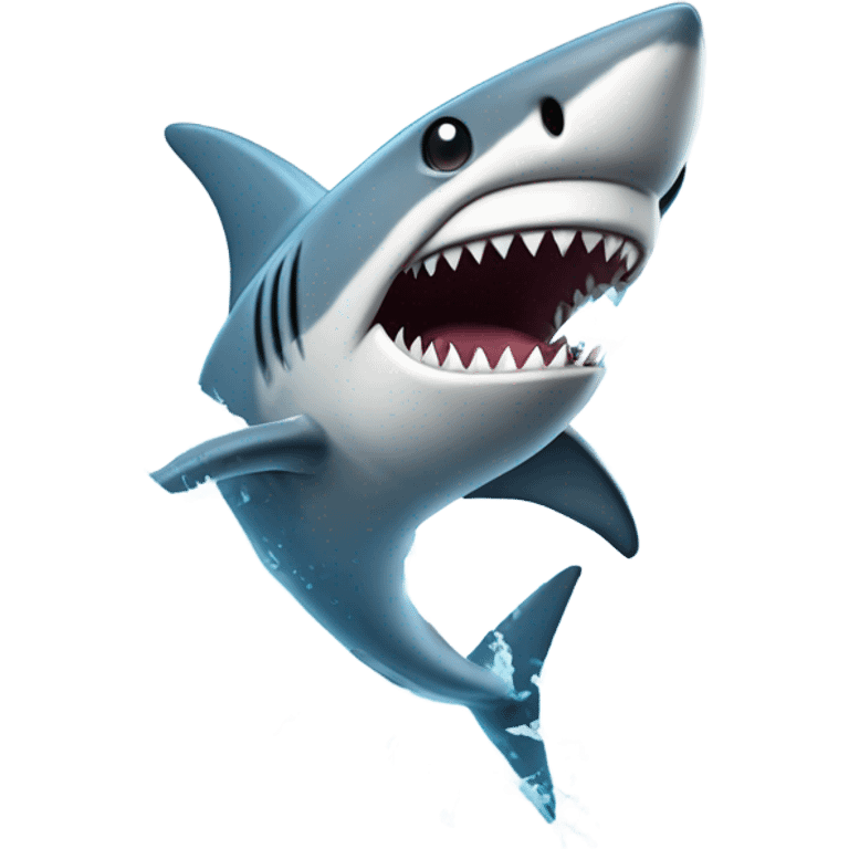 shark crashing out emoji