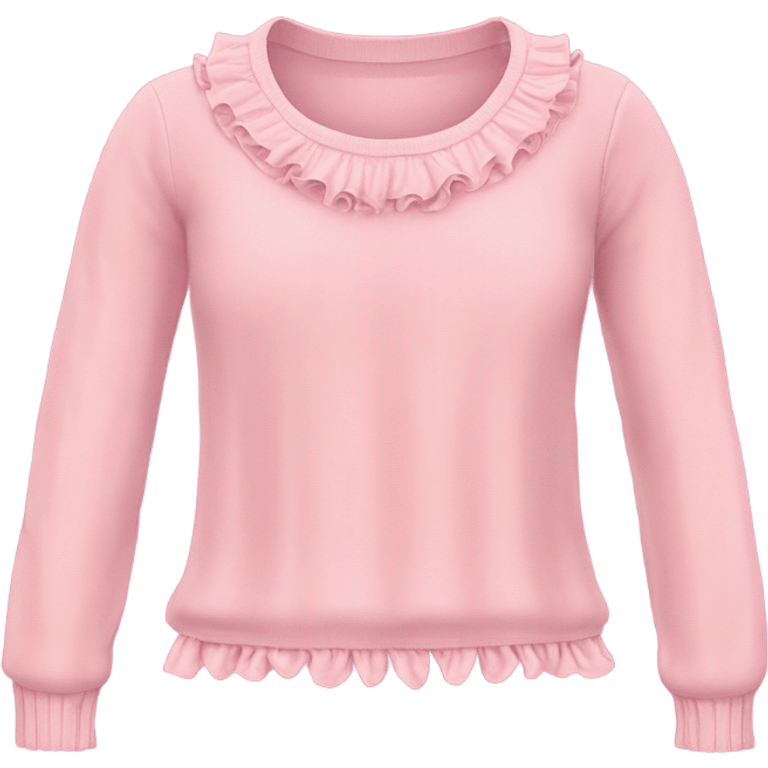 Coquette pink sweater emoji