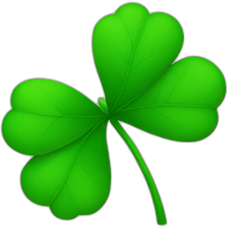 four leaf clover in front of a big star emoji