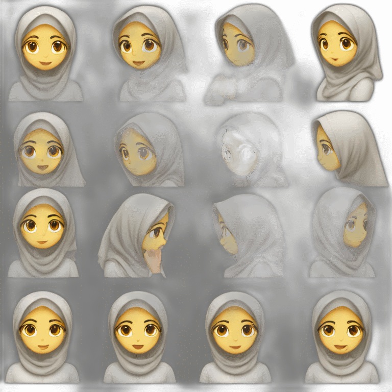 Hijab girl exam emoji