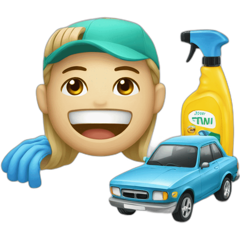 Car care products emoji