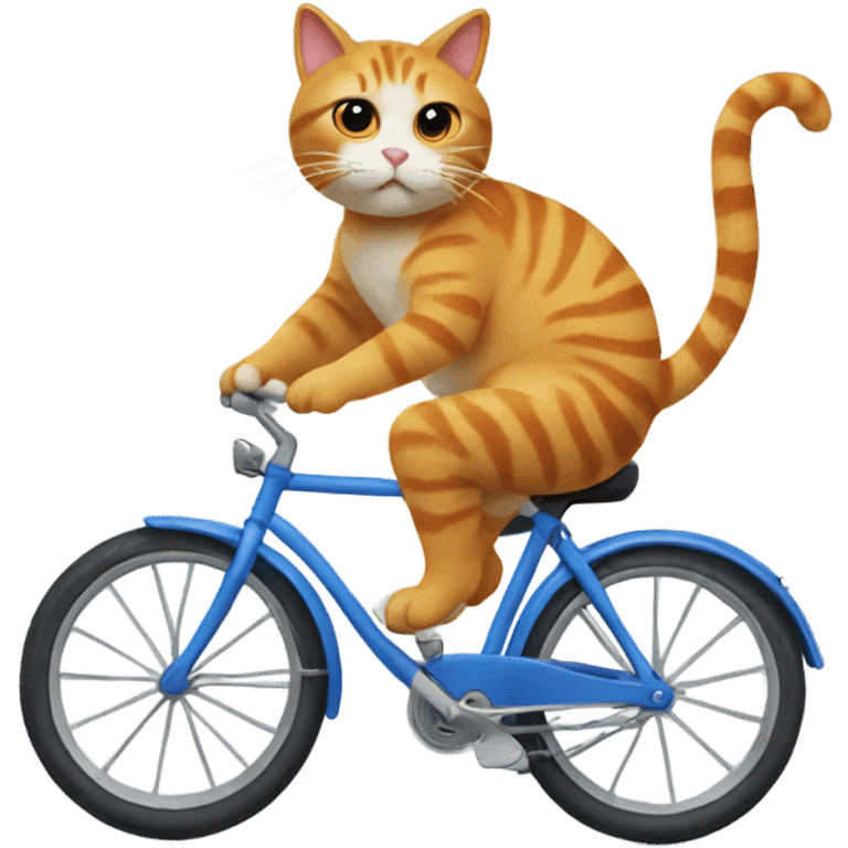 cat riding a bike  emoji