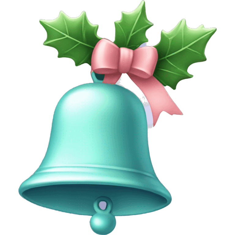 Pastel Christmas bell emoji