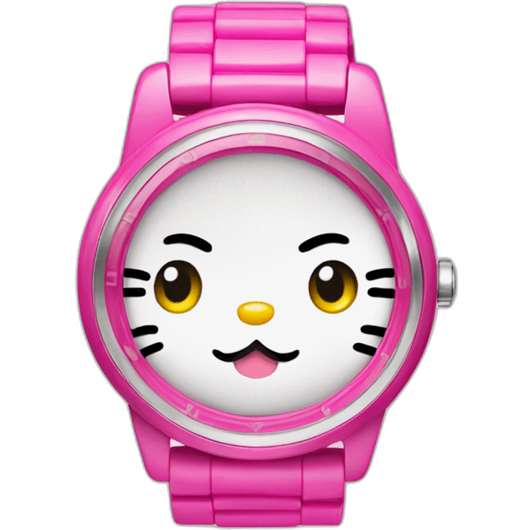 Hello kitty watch emoji