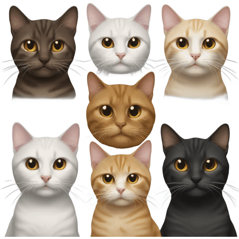 When 9 Cats Fuse Together into one stronger cat emoji