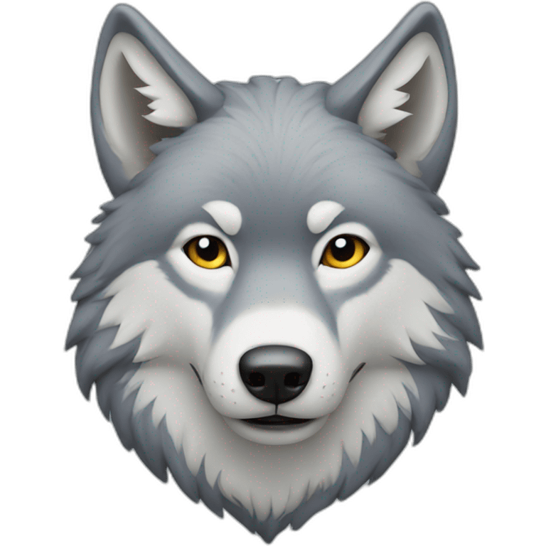 Wolf in snow emoji