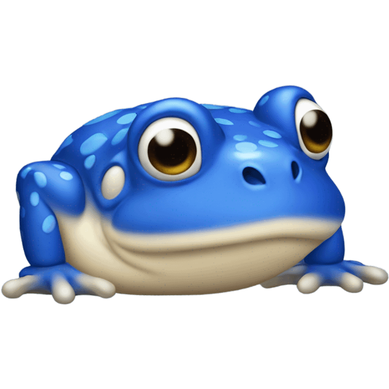 Blue toad from Mario  emoji