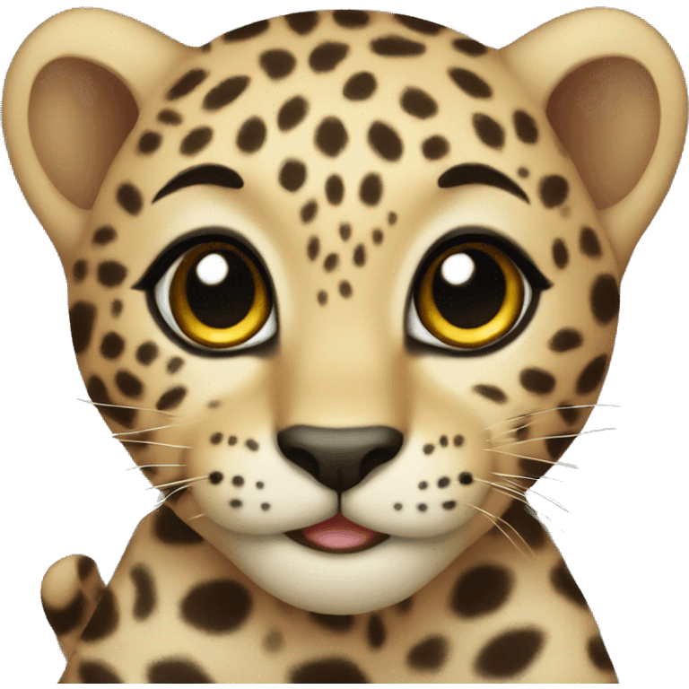 Baby leopard emoji