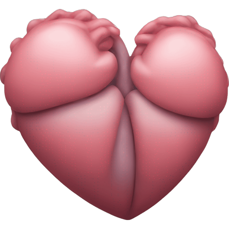 Heart in shape of chest emoji