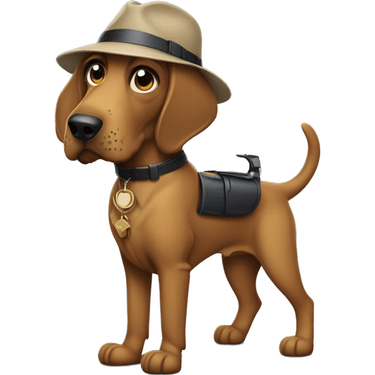 Bloodhound detective emoji