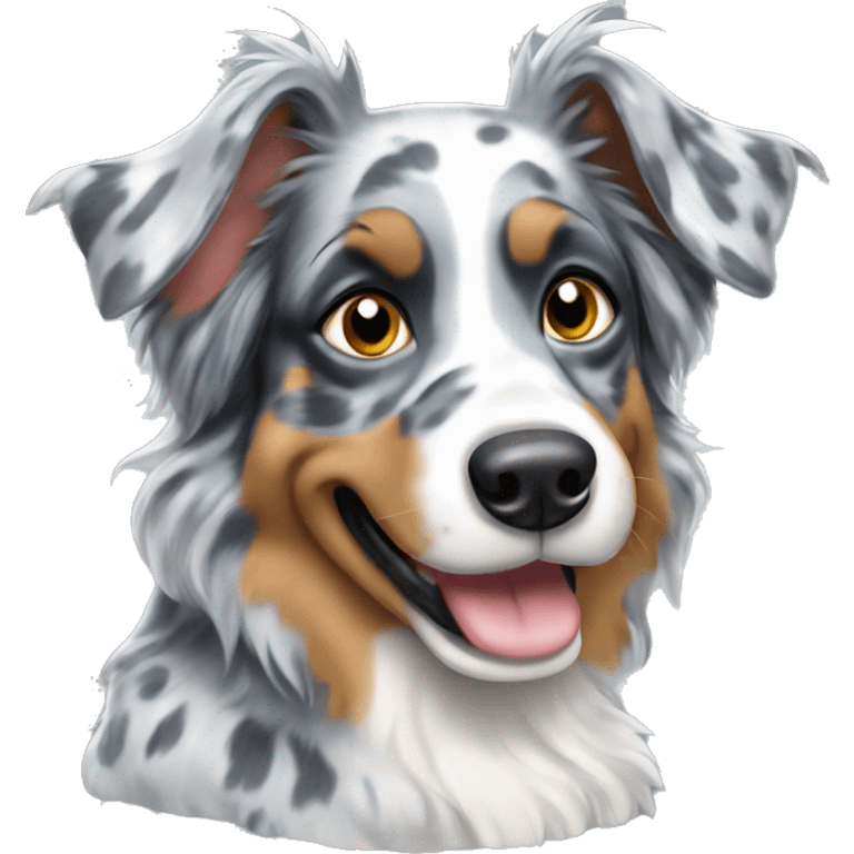 Aussie blue merle emoji