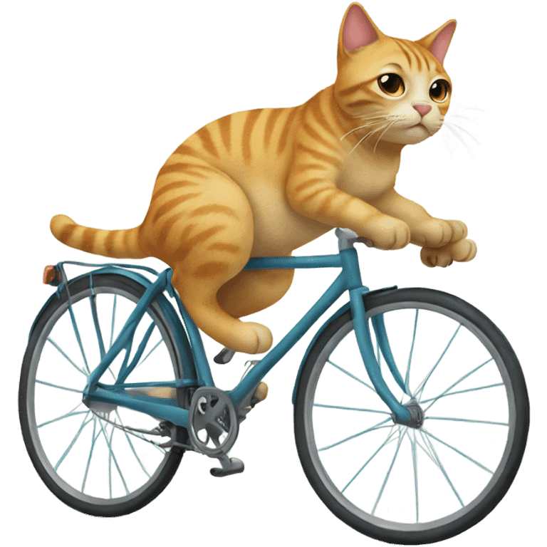 Cat on bicycle  emoji