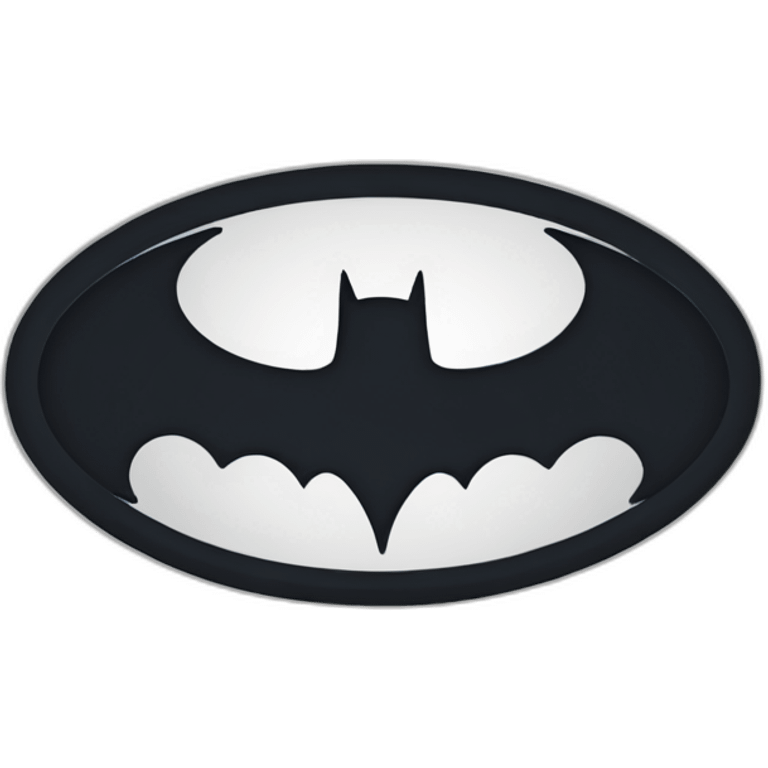 Batmam modern logo emoji