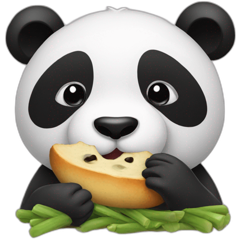 panda eating emoji