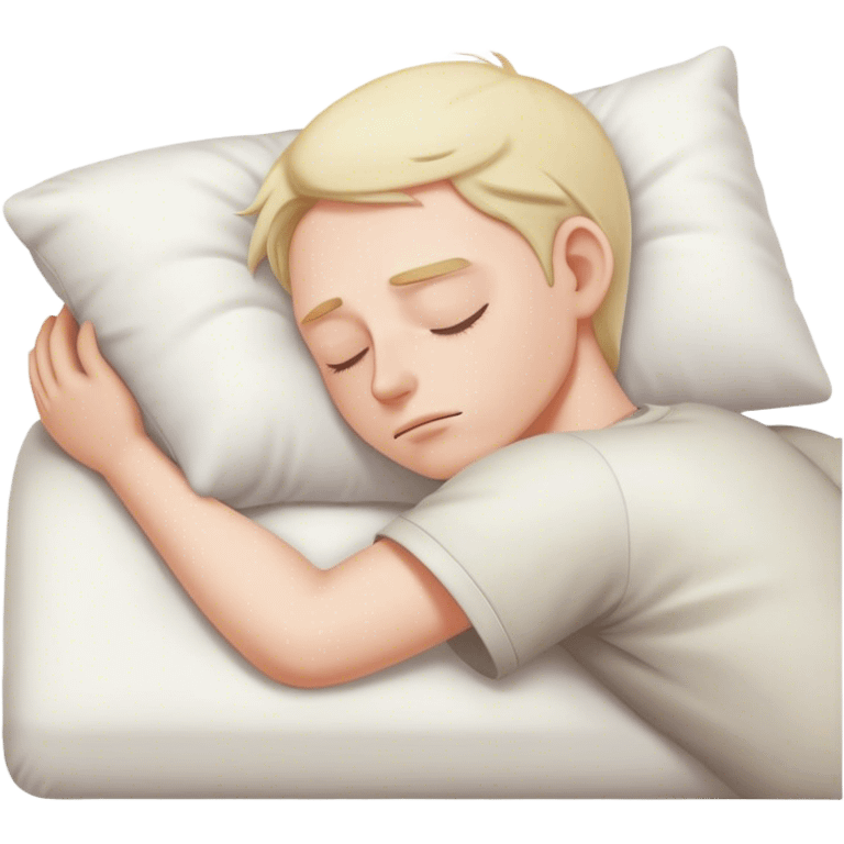 Lazy guy sleeping emoji