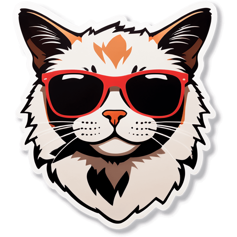 Cat with sunglasses emoji