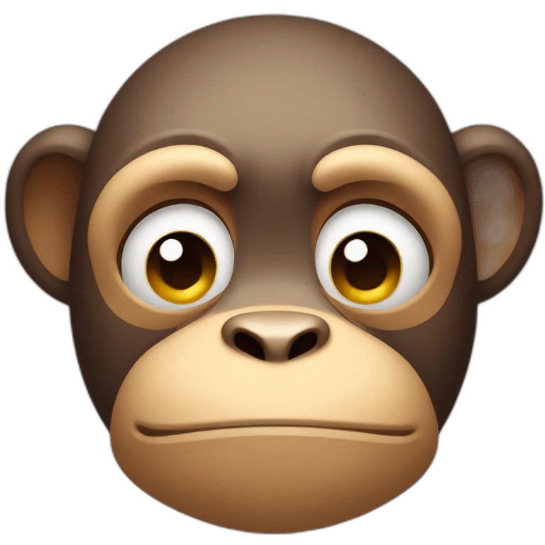 Sad monkey emoji