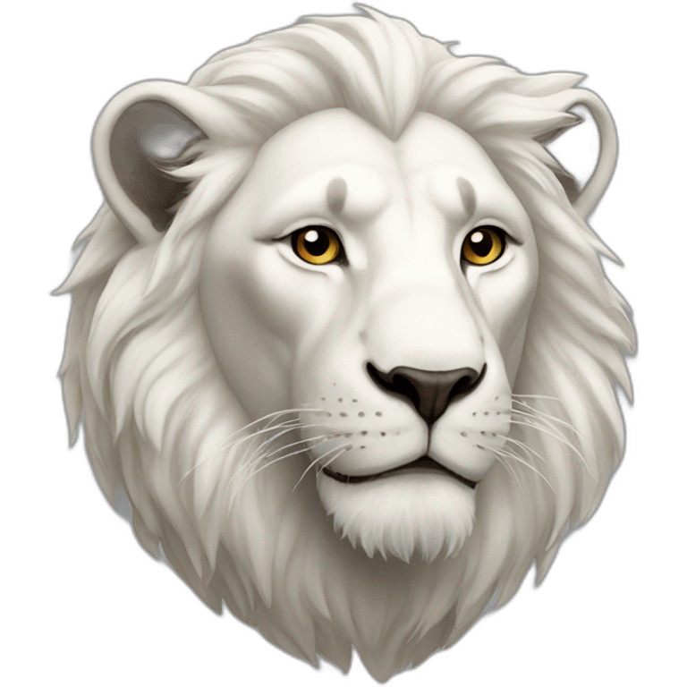 white lion emoji