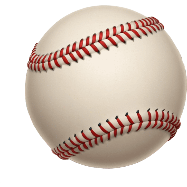 Cinematic Realistic image of a classic baseball, rendered with detailed stitching and textured leather, set against a nostalgic ballpark backdrop with soft, golden lighting that evokes Americana emoji