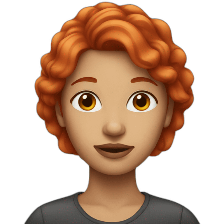 red hair woman emoji