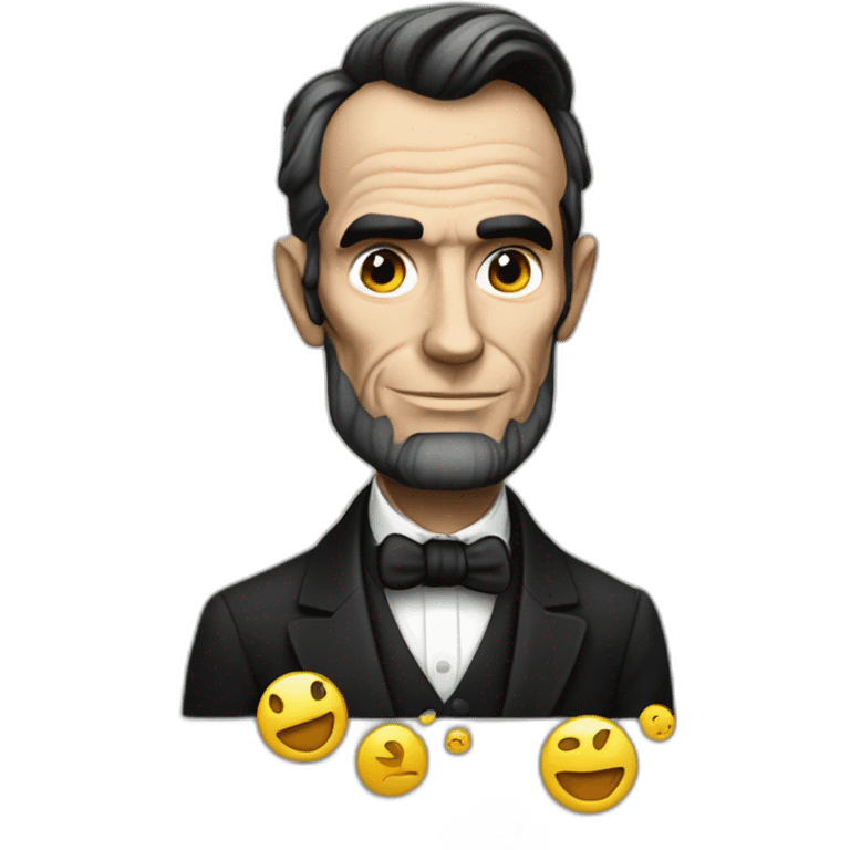 Lincoln is on his phone emoji