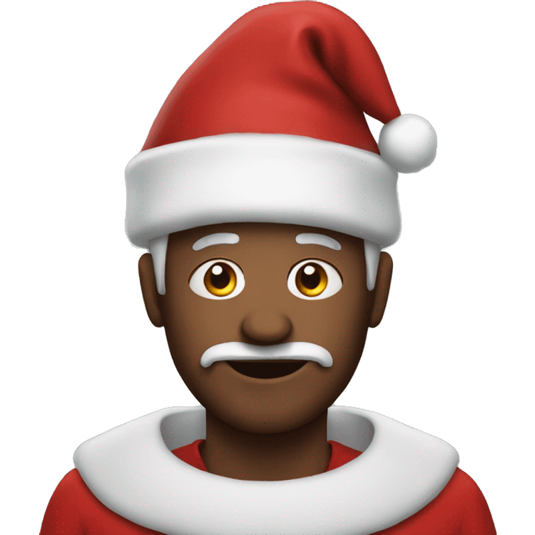 ugly man wearing a santa costume  emoji