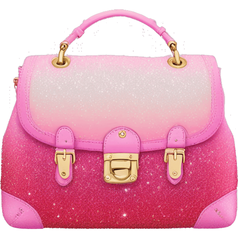 Pink ombre Juicy Couture Bag with glitter  emoji