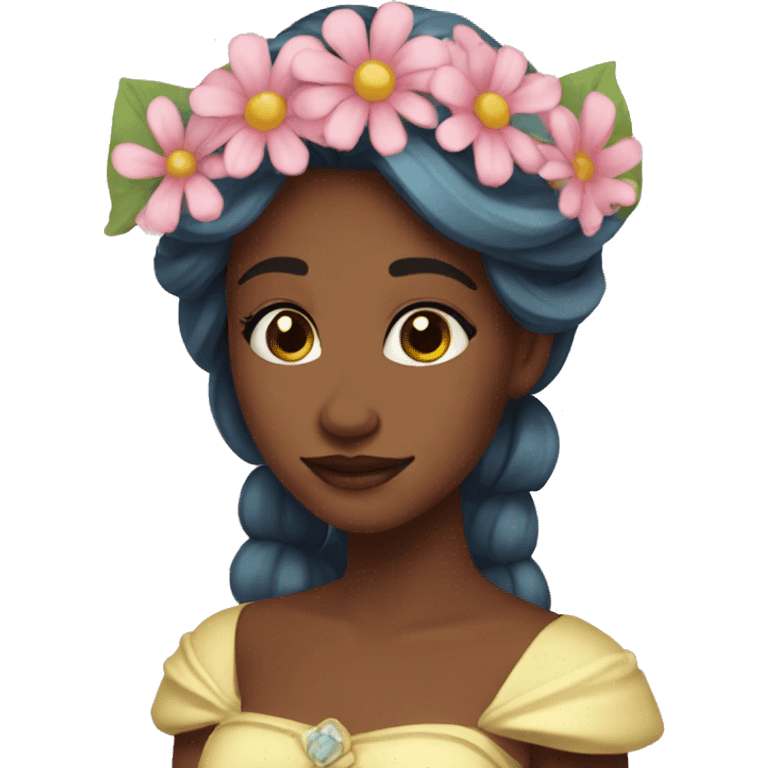 Flower princess emoji