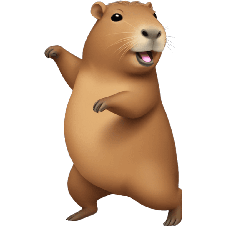 Capybara dancing emoji