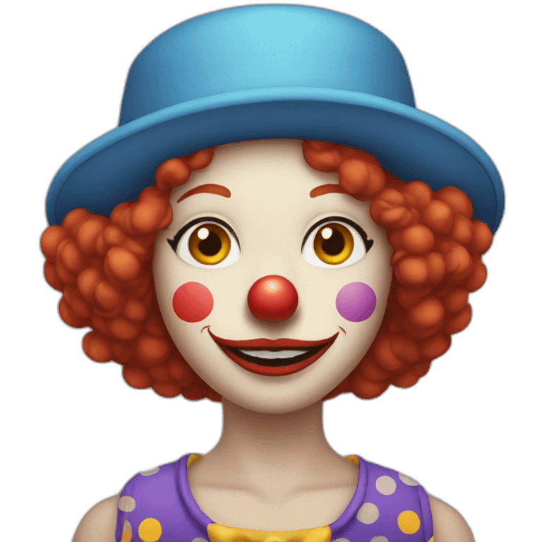 redhead clown emoji