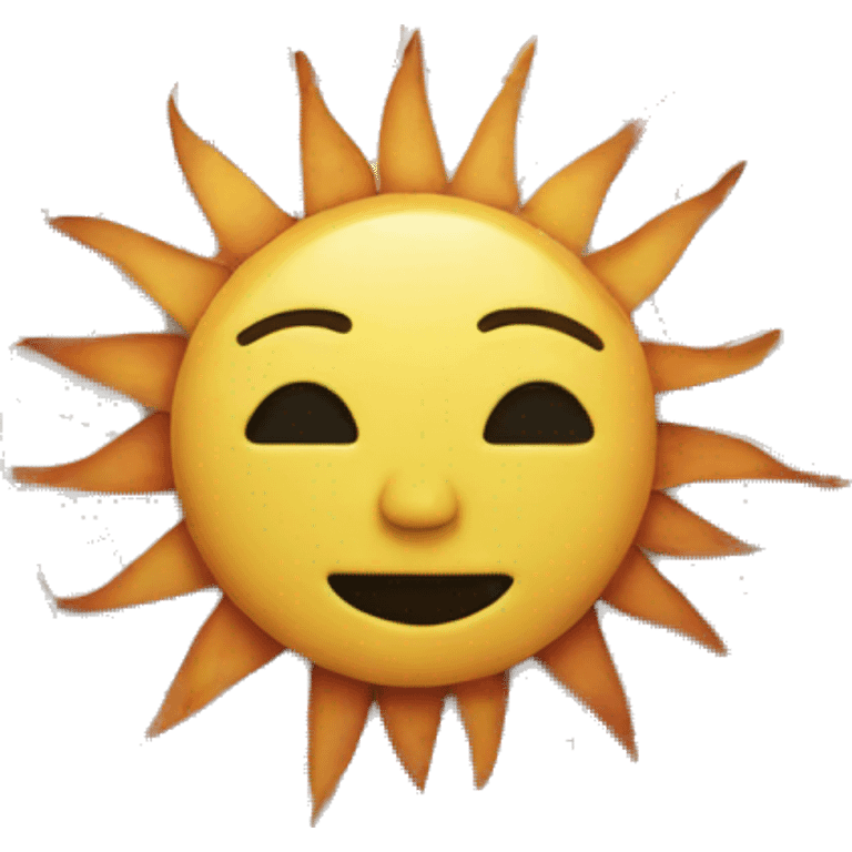 Mosaic sun emoji