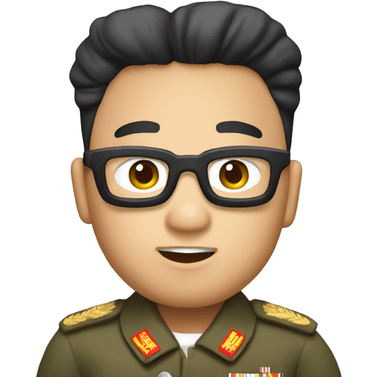 Kim Jong um in a plane emoji