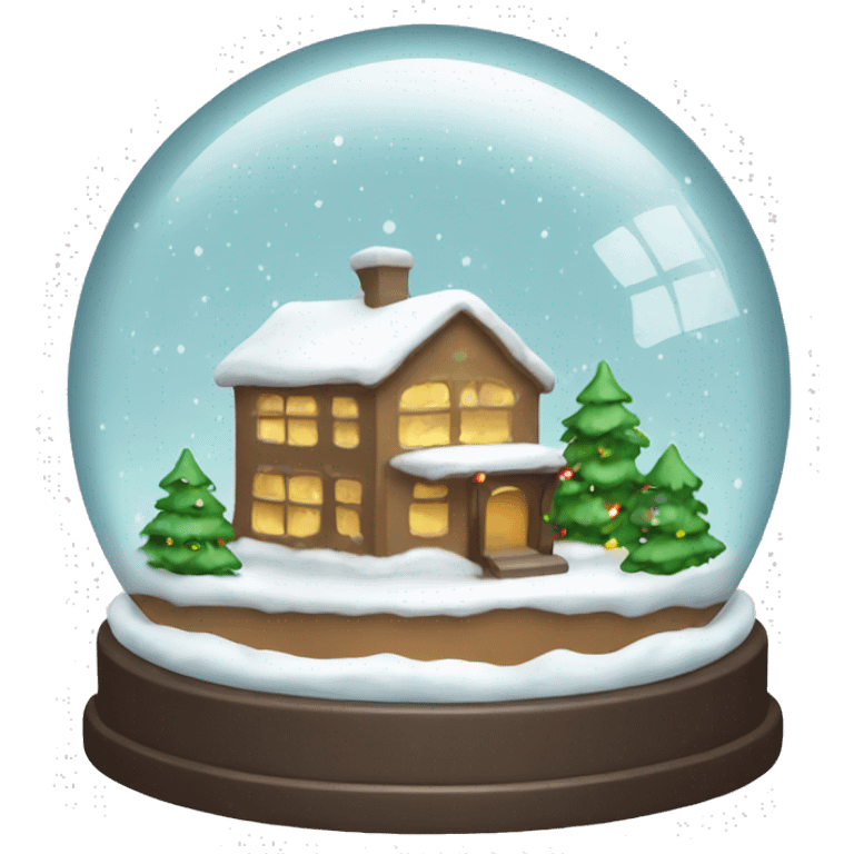 Christmas snowglobe emoji