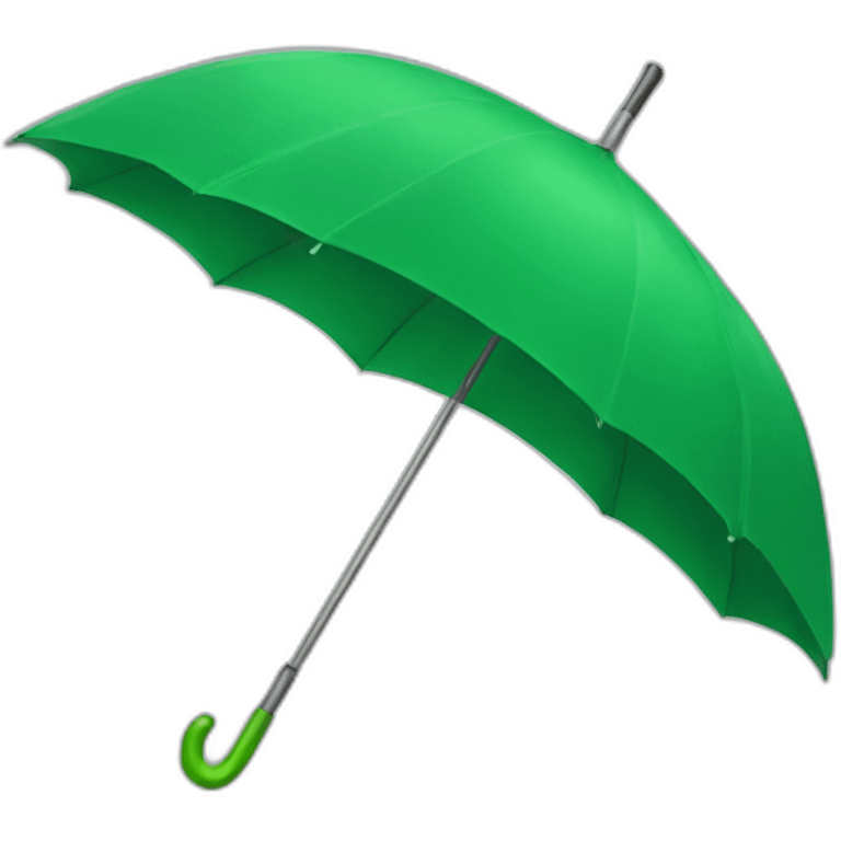 Green umbrella emoji