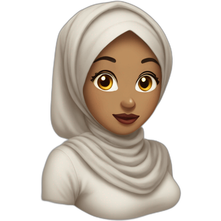 hijab pinup emoji