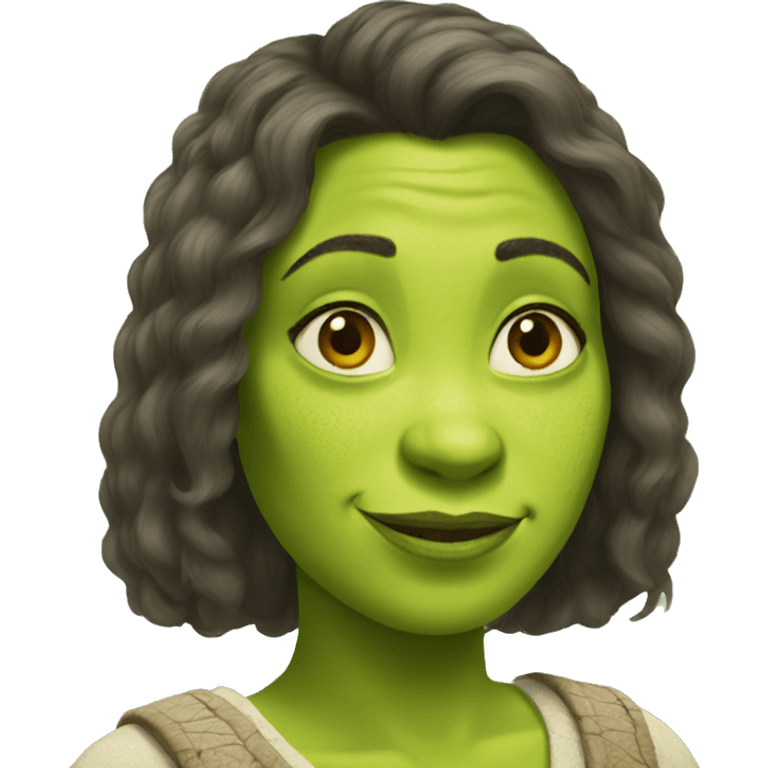 Woman Shrek emoji