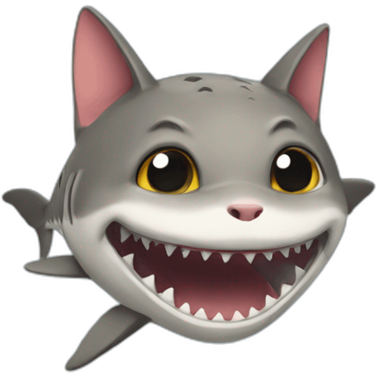 cat shark emoji