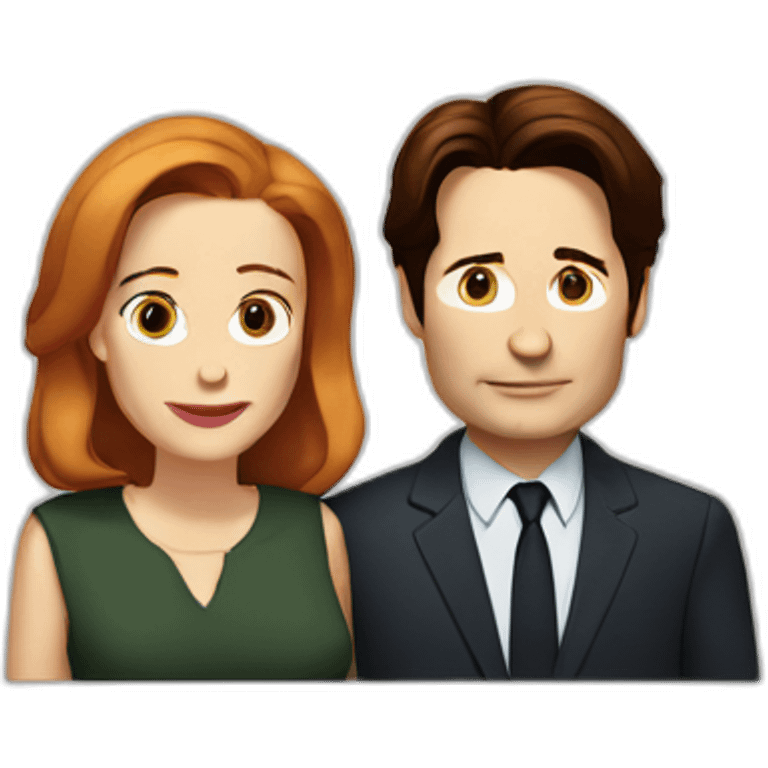 Mulder and scully emoji