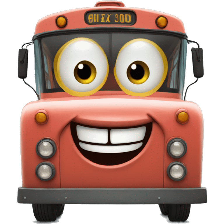 pixar bus happy face emoji