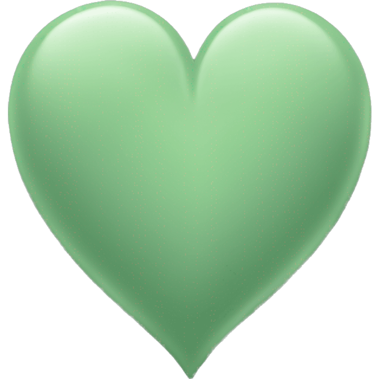 Sage green heart emoji