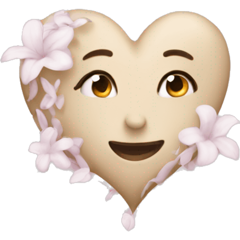 Jasmine color heart emoji