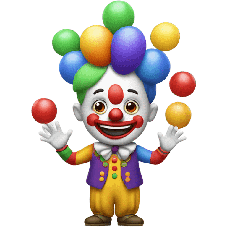 clown juggling emoji