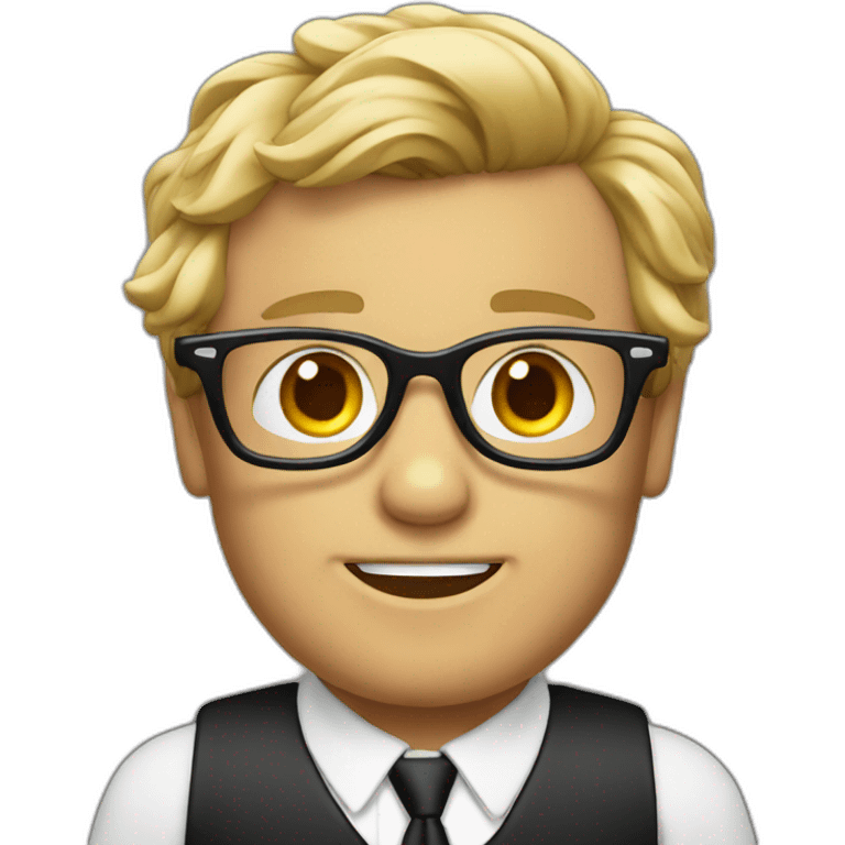 Yorkshire with Bond and glasses emoji