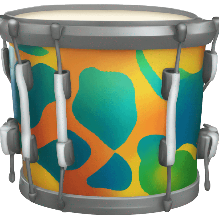 Colorful Jamaican steel drum  emoji