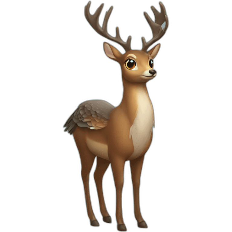 Rain Deer Eagle emoji